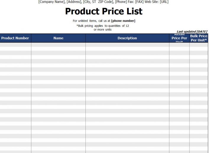 Price-List image